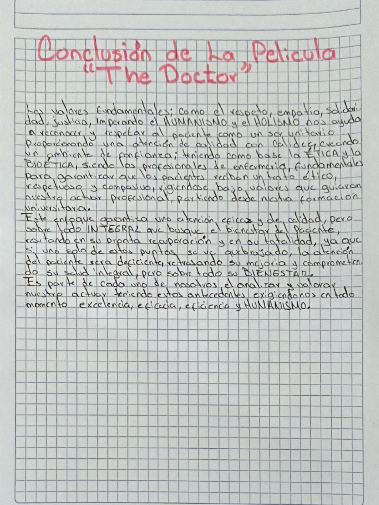 Conclusión de La Película 