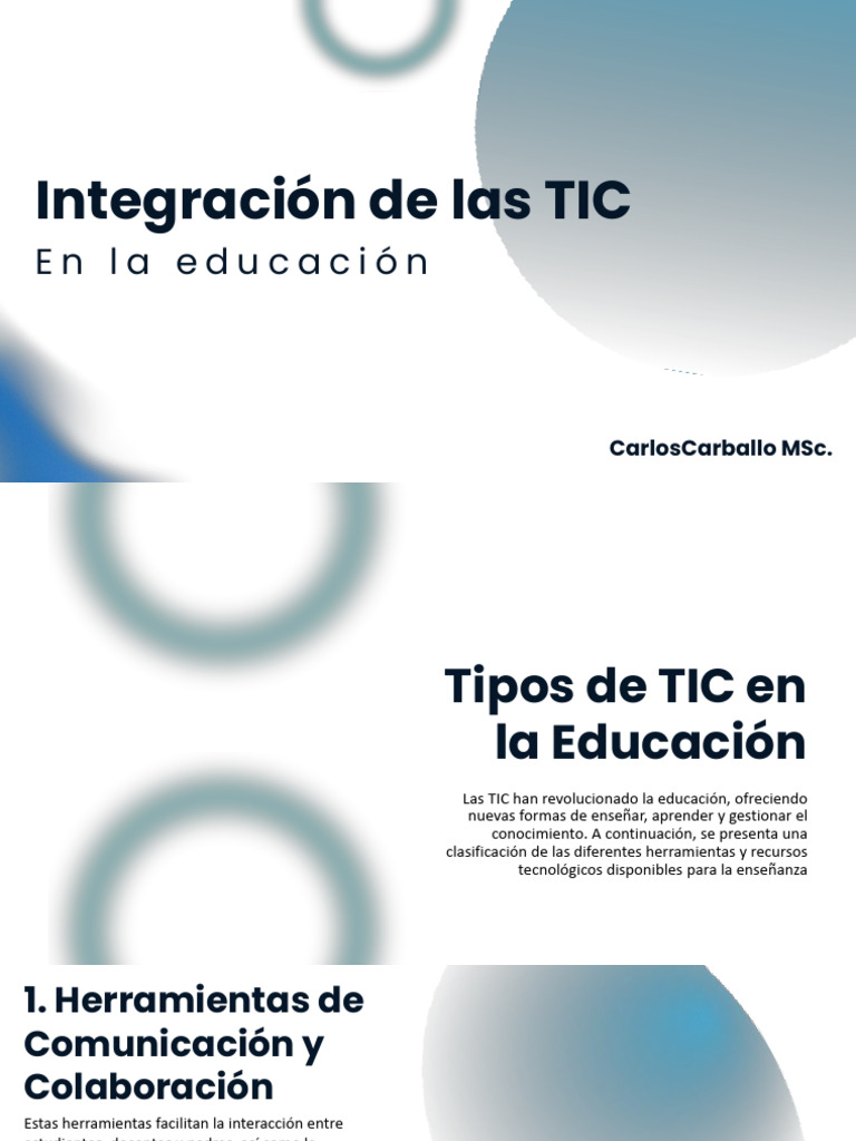 Tipos de TIC en la Educación Actual | PDF | Enseñando | Moodle