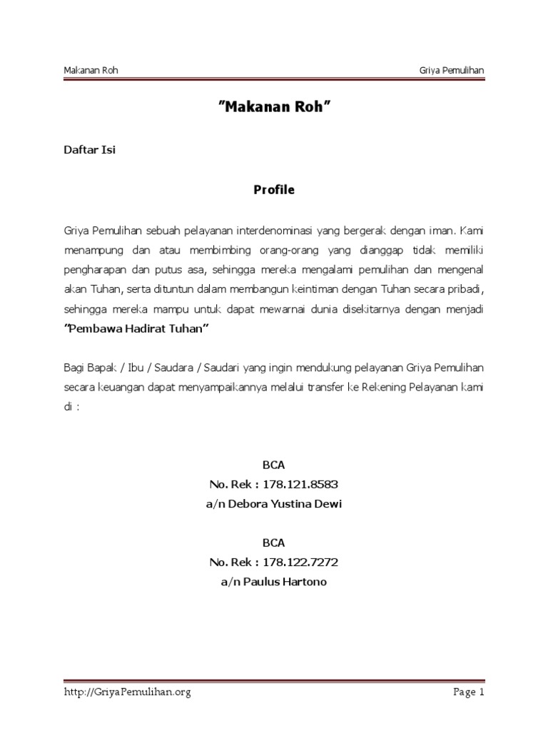 Makanan Roh