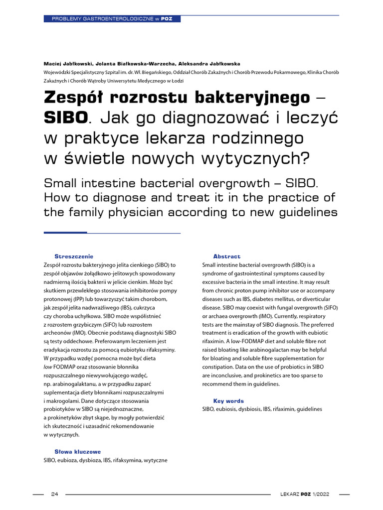SIBO | PDF