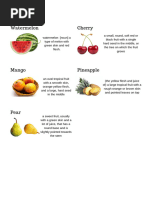 Complete A-Z Fruits and Vegetables List | PDF | Fruit | Vegetables