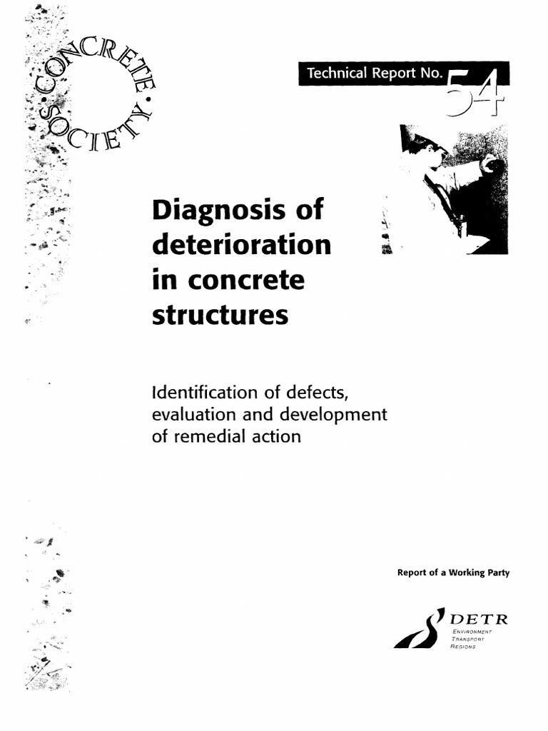 Diagnosis of Deterioration in Concrete Structures | PDF