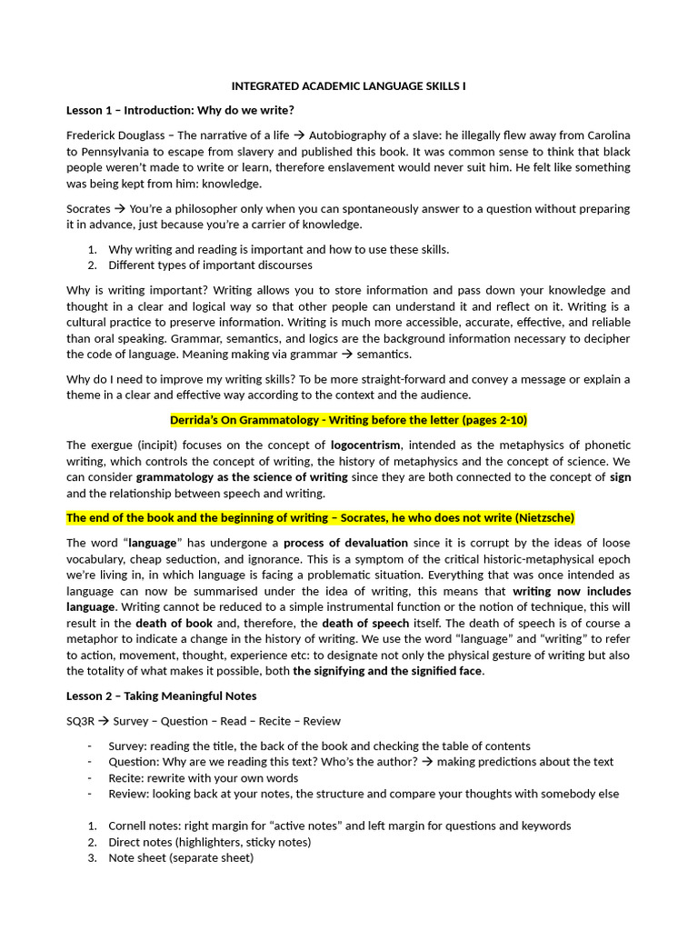 Importance of Writing and Language Skills | PDF | Humanities | Science