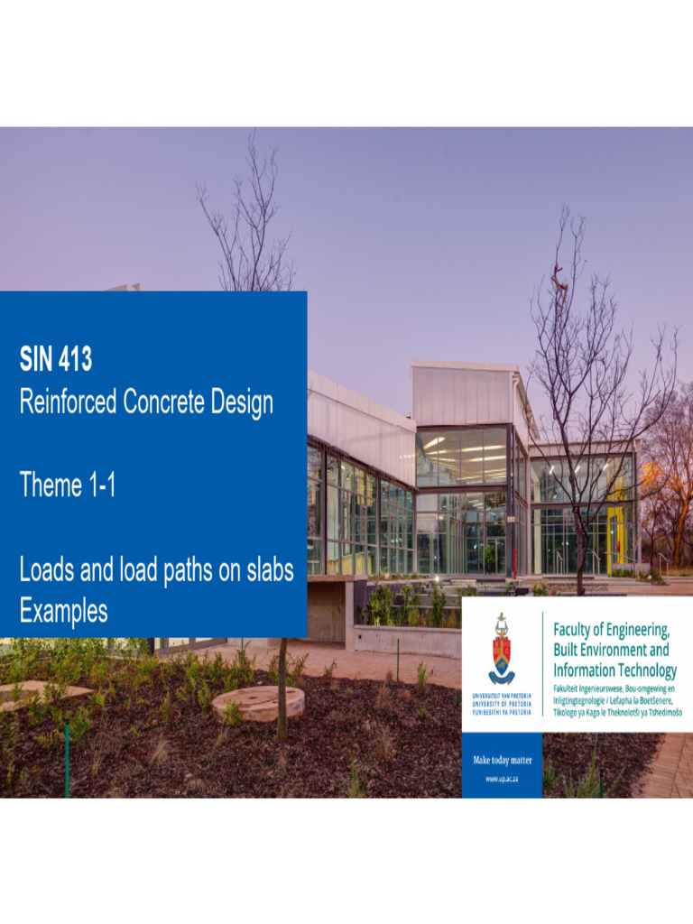 SIN 413 1-1B Slab Loading Examples | PDF