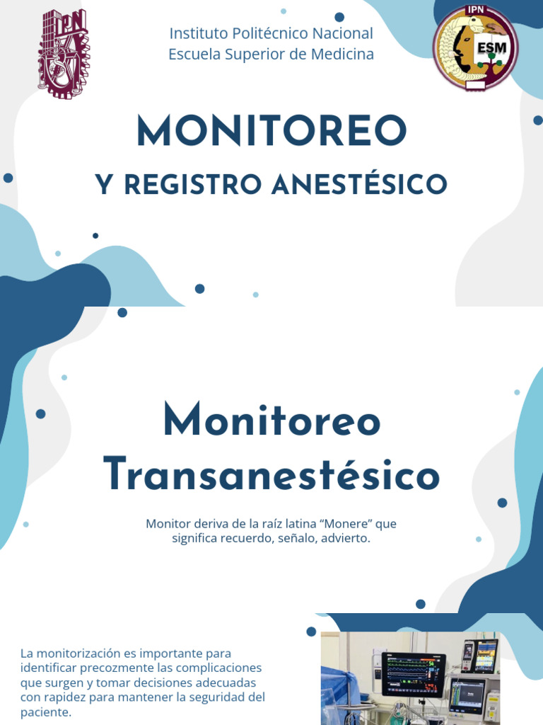 Monitoreo y Registro Anestésico | PDF | Presión sanguínea | Legumbres