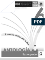 6º ANTOLOGÌA comprensiòn lectora