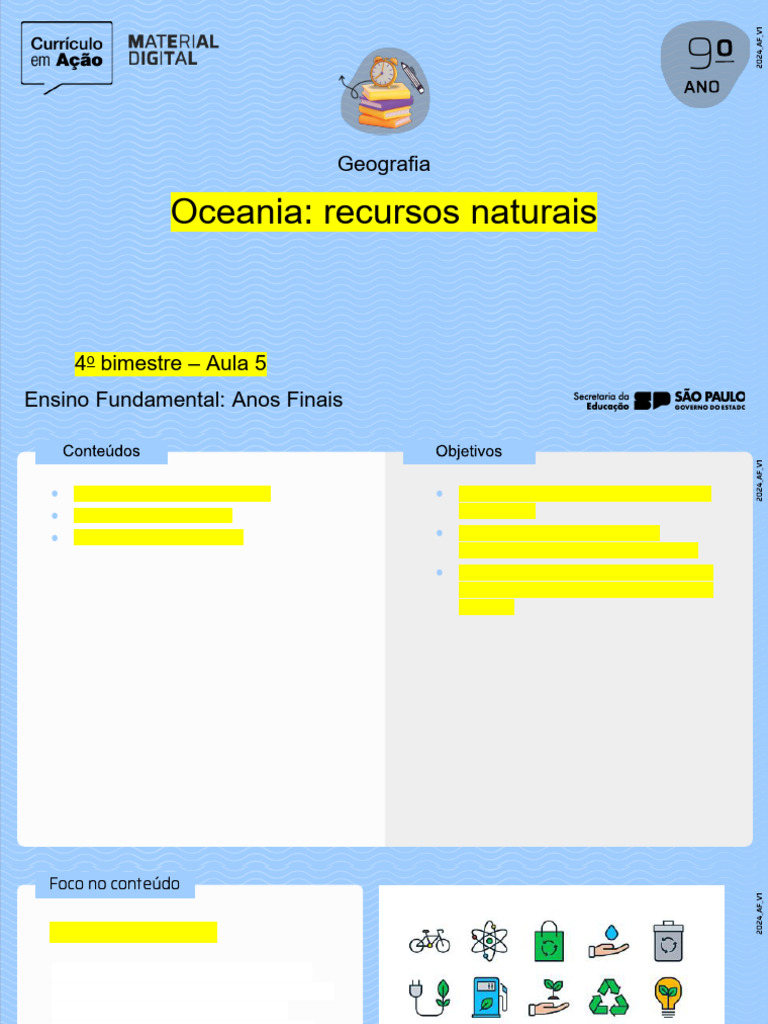 Recursos Naturais e Impactos na Oceania | PDF | Sustentabilidade | Oceania