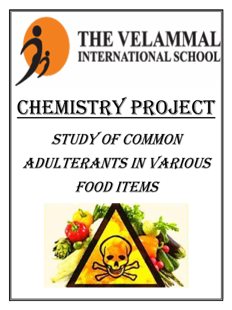 Chemistry Sample Project 2024 - 25 | PDF