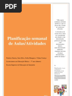 Trabalho .planificação semanal 1º ano - n