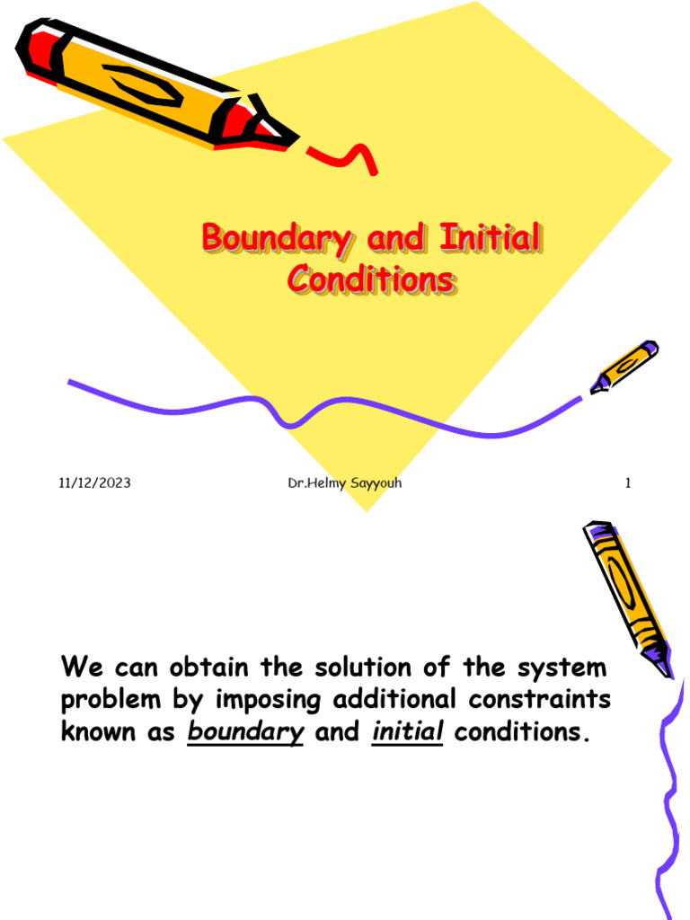 Boundary and Initial Conditions Explained | PDF | Boundary Value ...