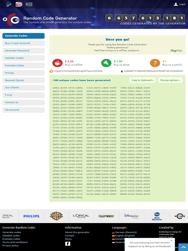 Random Code Generator Tool | PDF | Computer Security | Security