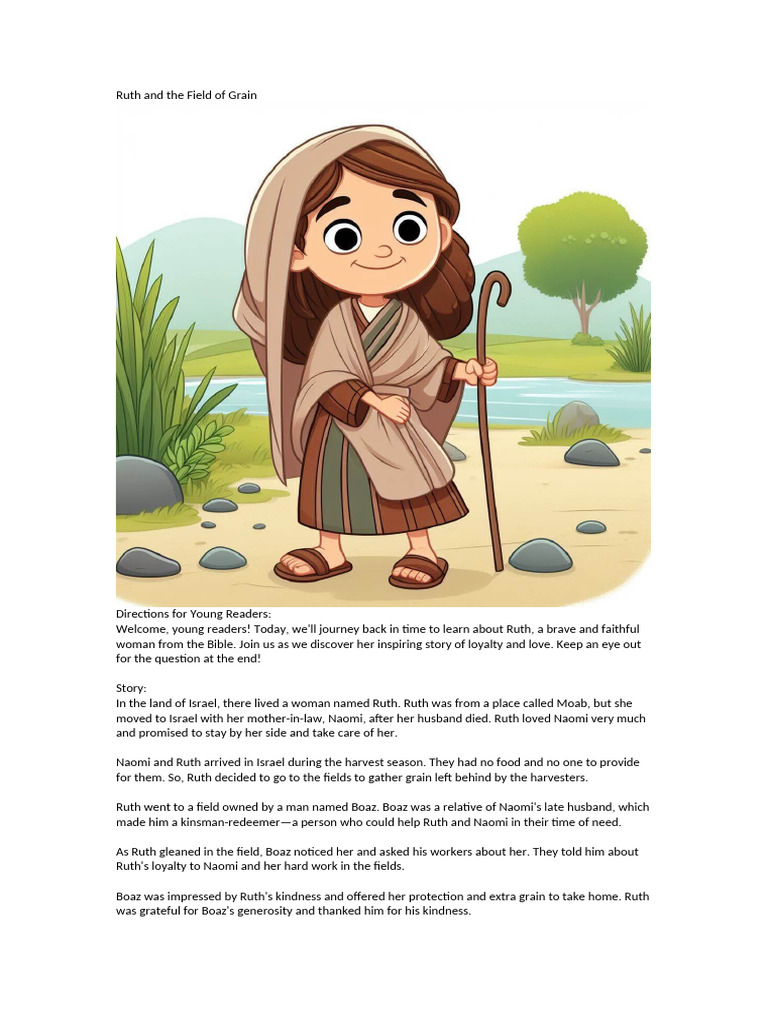 Ruth's Brave Journey for Kids | PDF | Religion & Spirituality | Mystery ...