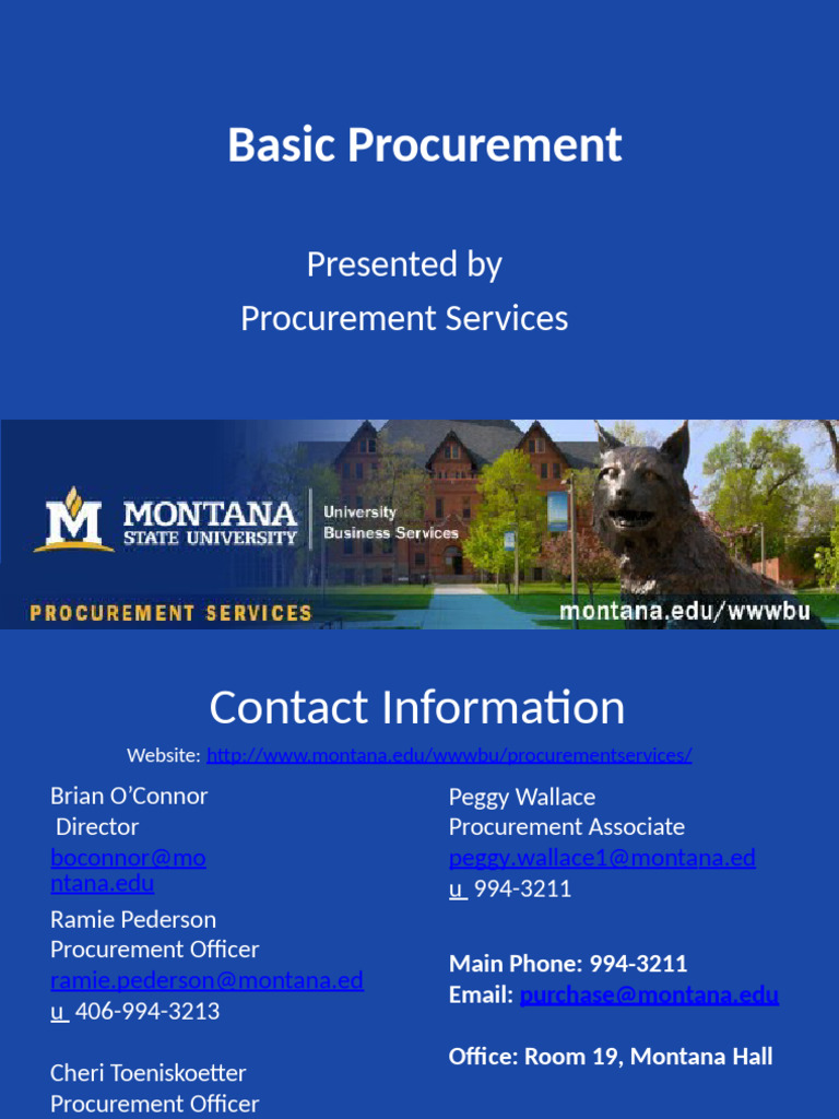 Essential Guide to Basic Procurement | PDF | Request For Proposal ...