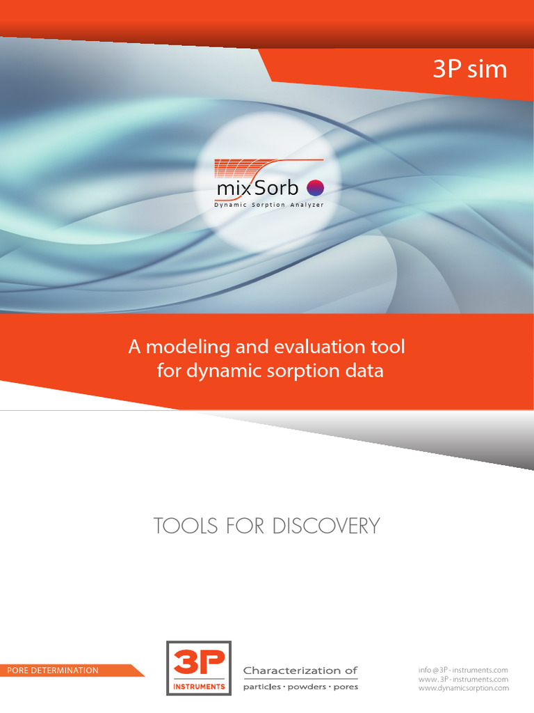 Dynamic Sorption Modeling Tool 3P Sim | PDF | Adsorption | Physical ...