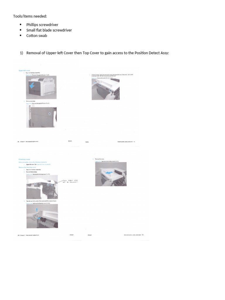 59.F0 - Error - Position Detect Assy Cleaning (CP4025 - CP4525) | PDF ...