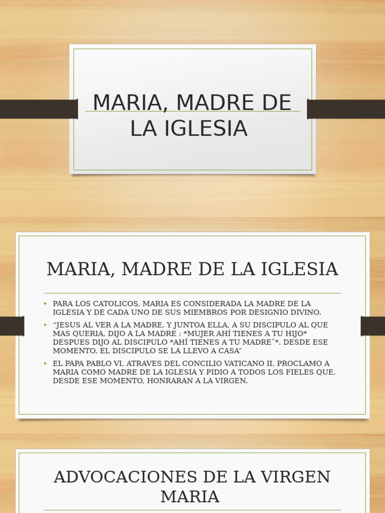 María, Madre de la Iglesia Católica | PDF | Religión y espiritualidad