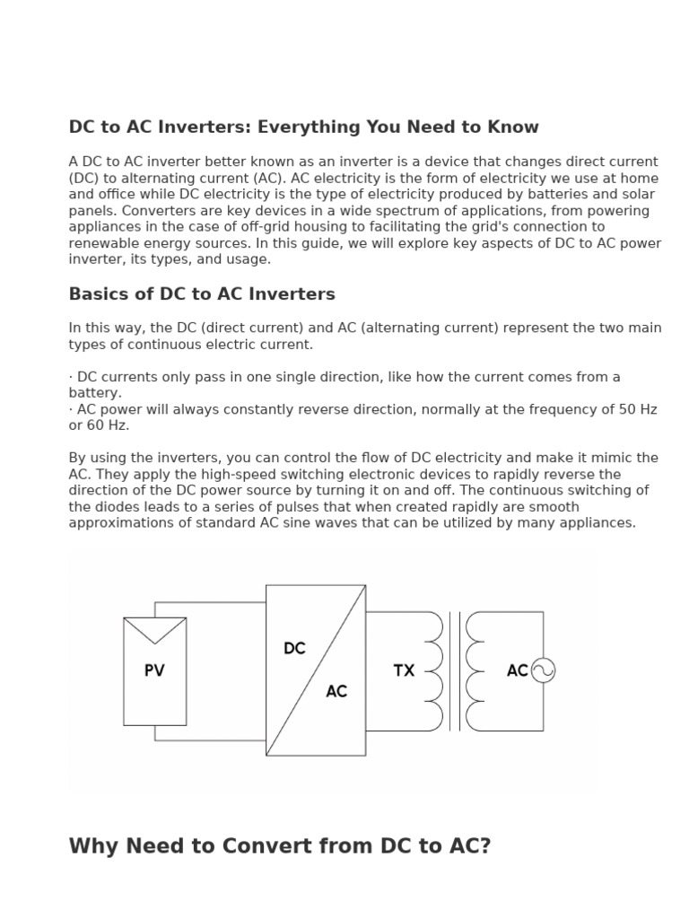 Inverter | PDF | Power Inverter | Direct Current