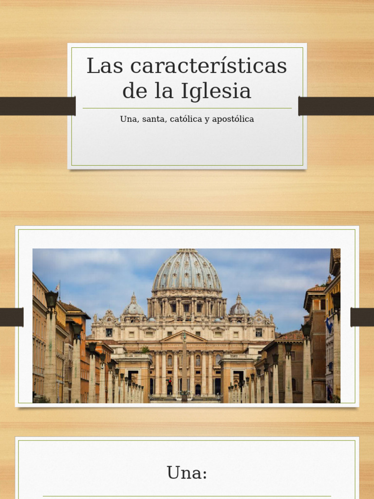 Las Características de La Iglesia | PDF | Iglesia Católica | Cristo ...
