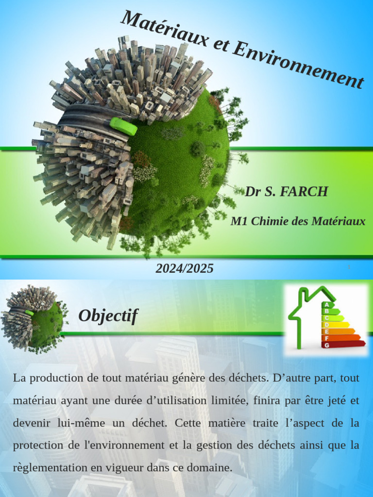 Impact des Matériaux sur l'Environnement | PDF | Environnement naturel ...