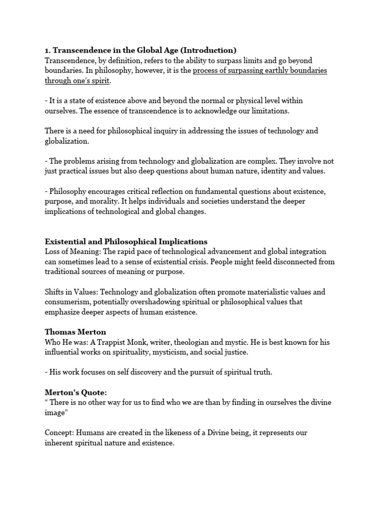Transcendence: Philosophy and Spirituality | PDF | Moksha | Reincarnation