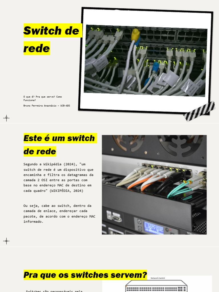 O que é e como funciona um switch de rede | PDF | Comutador de rede ...