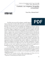 El Estado y Sus Márgenes. Etnografías Comparadas. Veena Das y Deborah Poole.