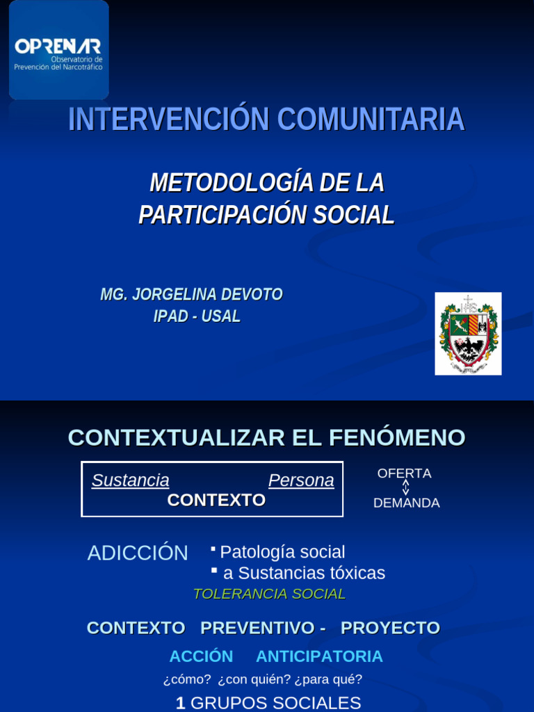 Prevención Integral y Participación Social | PDF