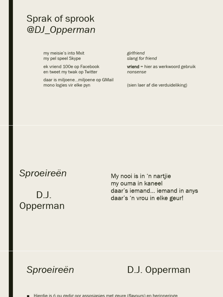 Sprak of Sprook Gr.11 | PDF