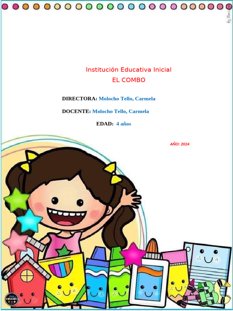 Actividades de Aprendizaje para Niños de 4 Años | PDF | Aprendizaje ...