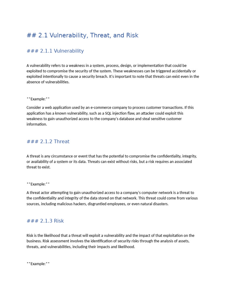 Understanding Cyber Threats and Risks | PDF | Threat (Computer) | Security