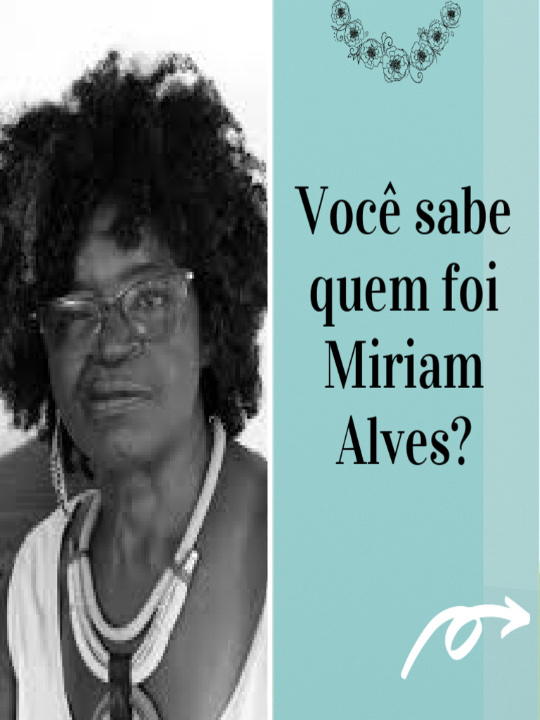 Miriam Alves: Voz da Cultura Afro-Brasileira | PDF