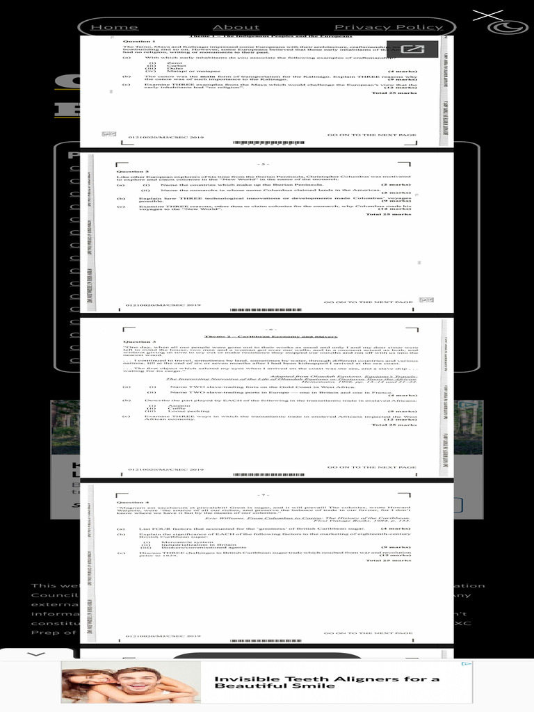 Csec Caribbean History Cxc Prep 2 Pdf