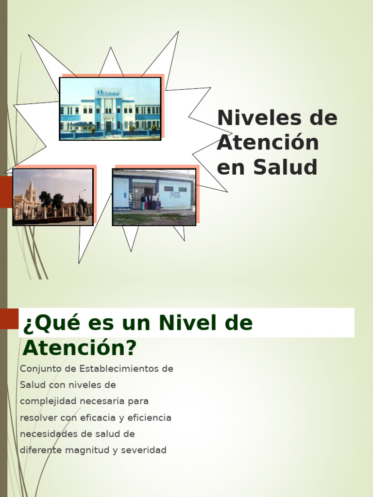 Niveles de Atencion en Salud | PDF | Hospital | Cuidado de la salud