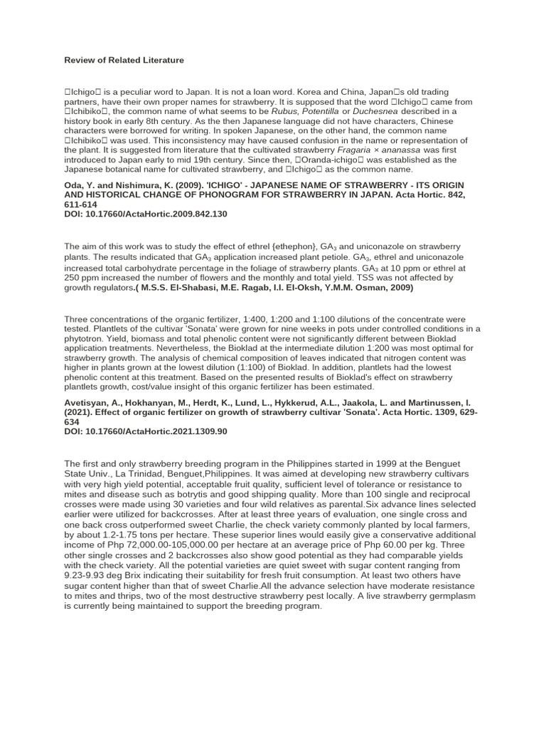 Strawberry Pdf Strawberry Plant Breeding