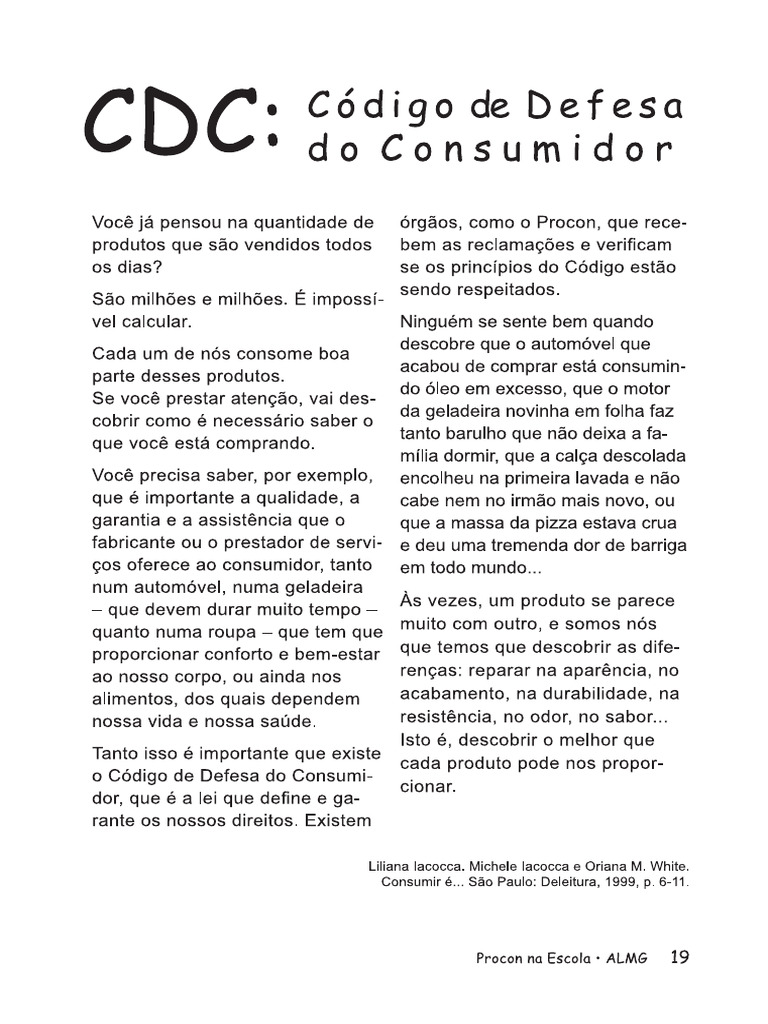 CDC Código Do Consumidor | PDF