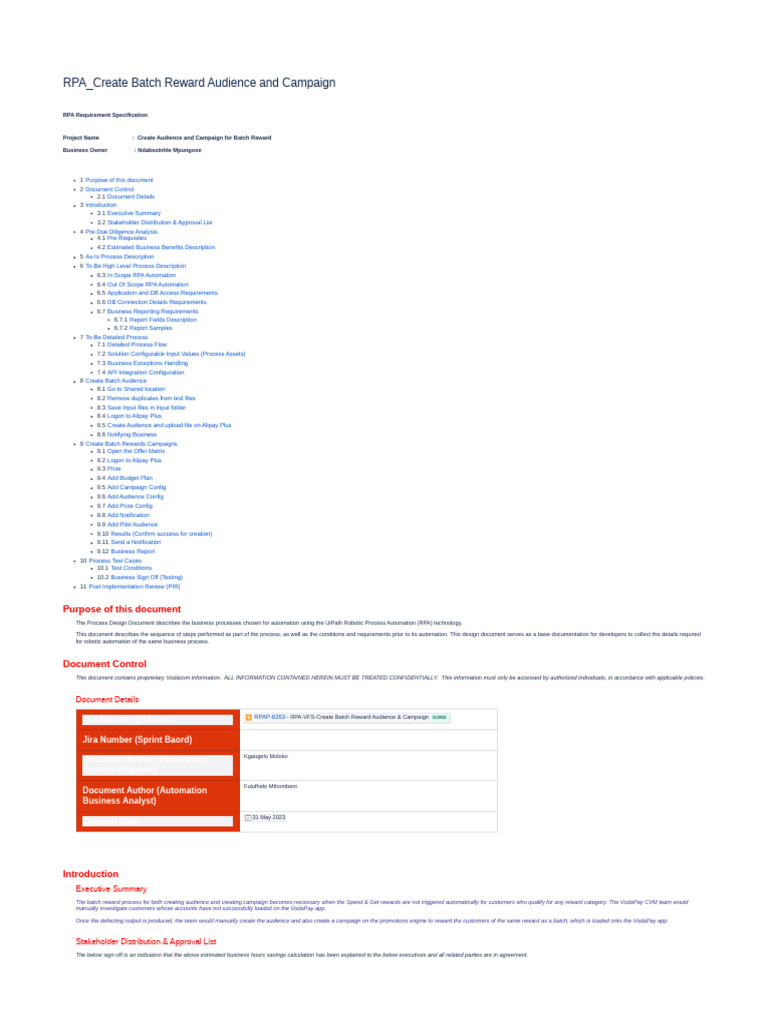 RPA-RPA - Create Batch Reward Audience and Campaign-270324-103353 | PDF ...