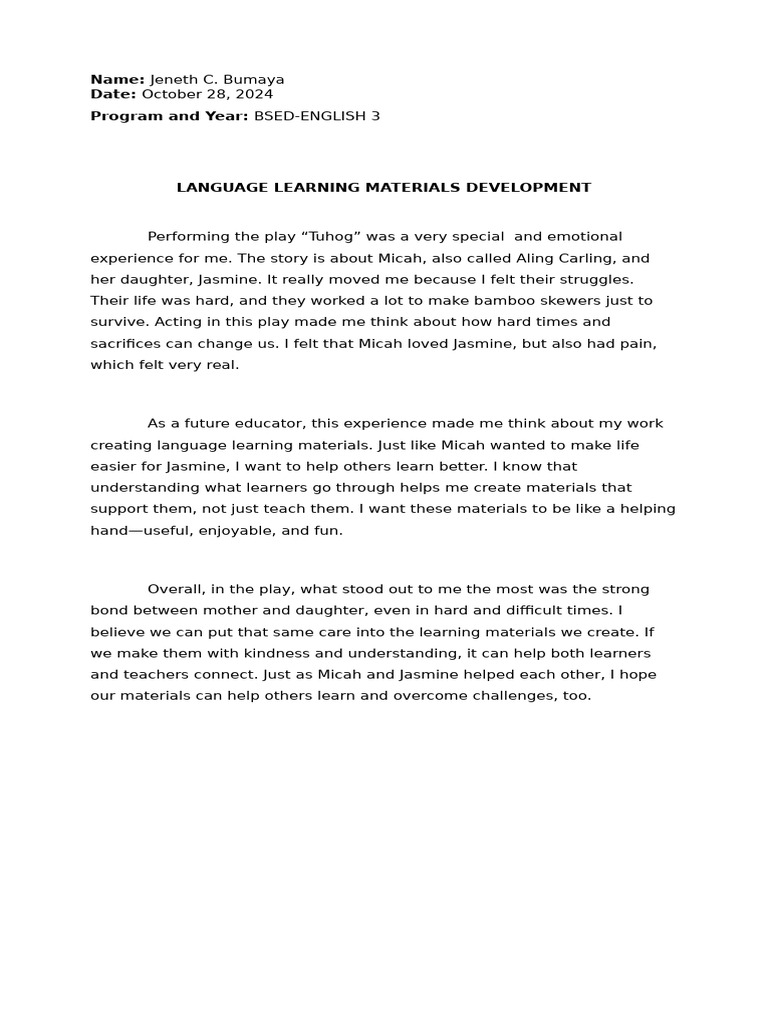 Reflection | PDF | Social Science | Wellness