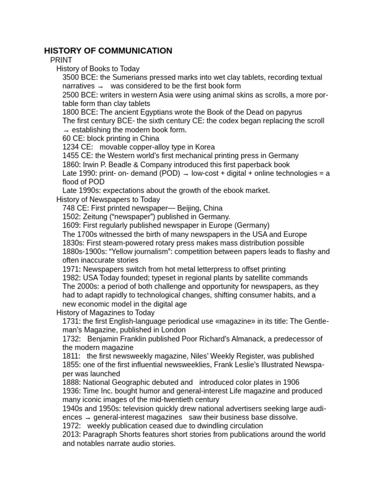 Evolution of Communication Media | PDF | Television | Video Game Consoles