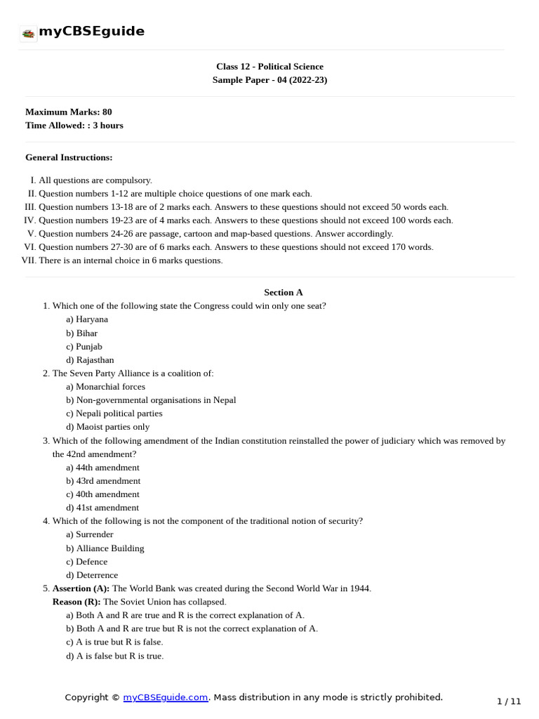 12 Pol Sci sp04 | PDF | Soviet Union | World Politics