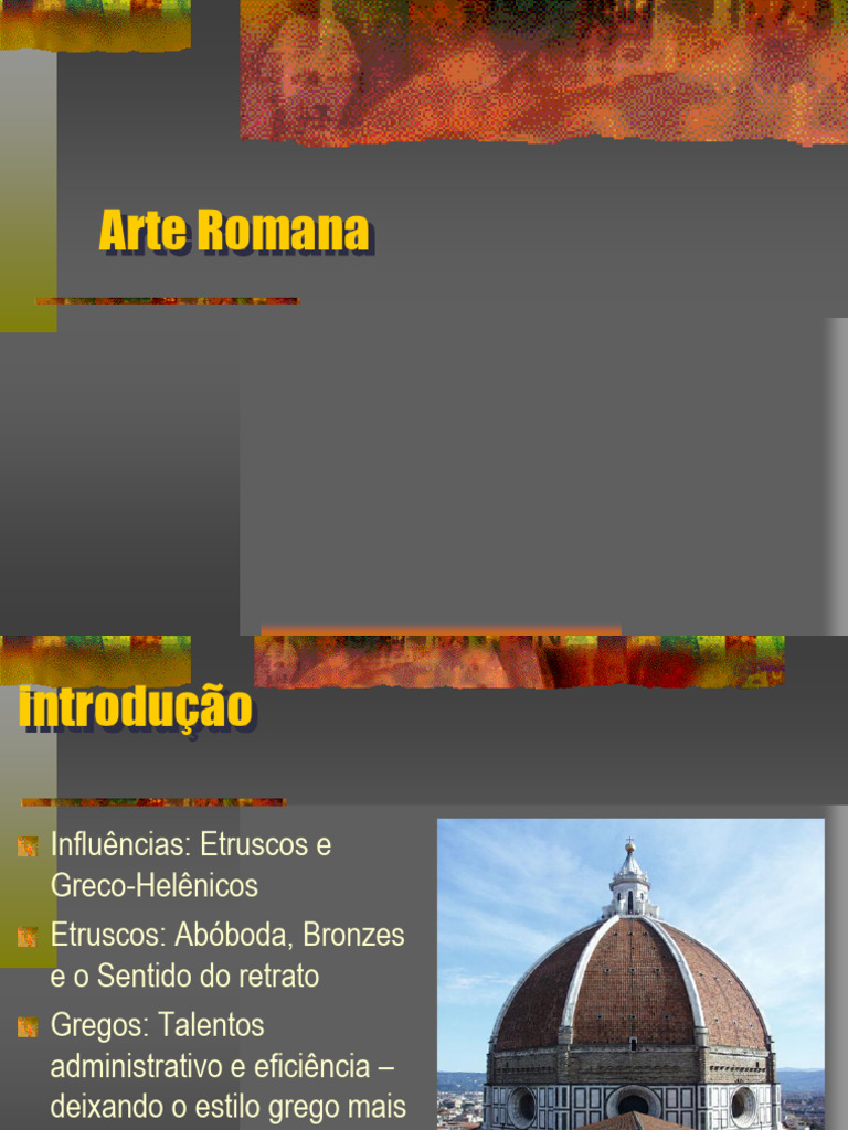Características da Arte Romana | PDF | Império Romano | Roma Antiga