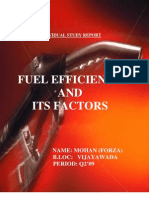 Fuel Efficiency AND Its Factors: Name: Mohan (Forza) B.Loc: Vijayawada PERIOD: Q2'09