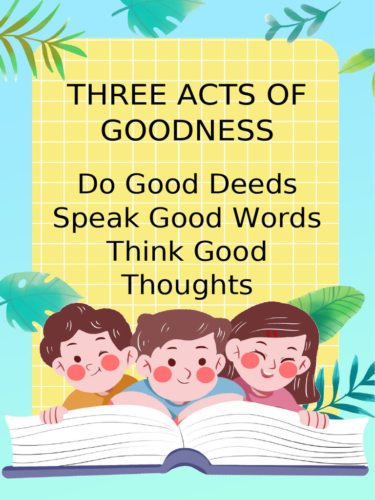 Three Acts of Goodness Explained | PDF