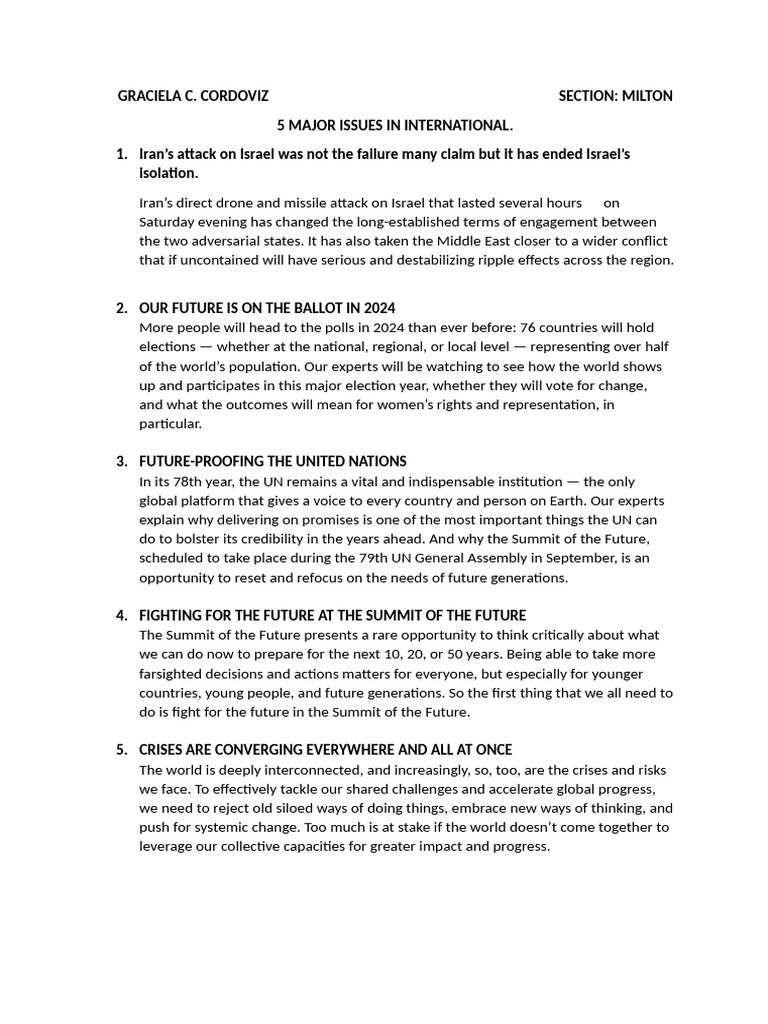 5 MAJOR ISSUES visual data 3