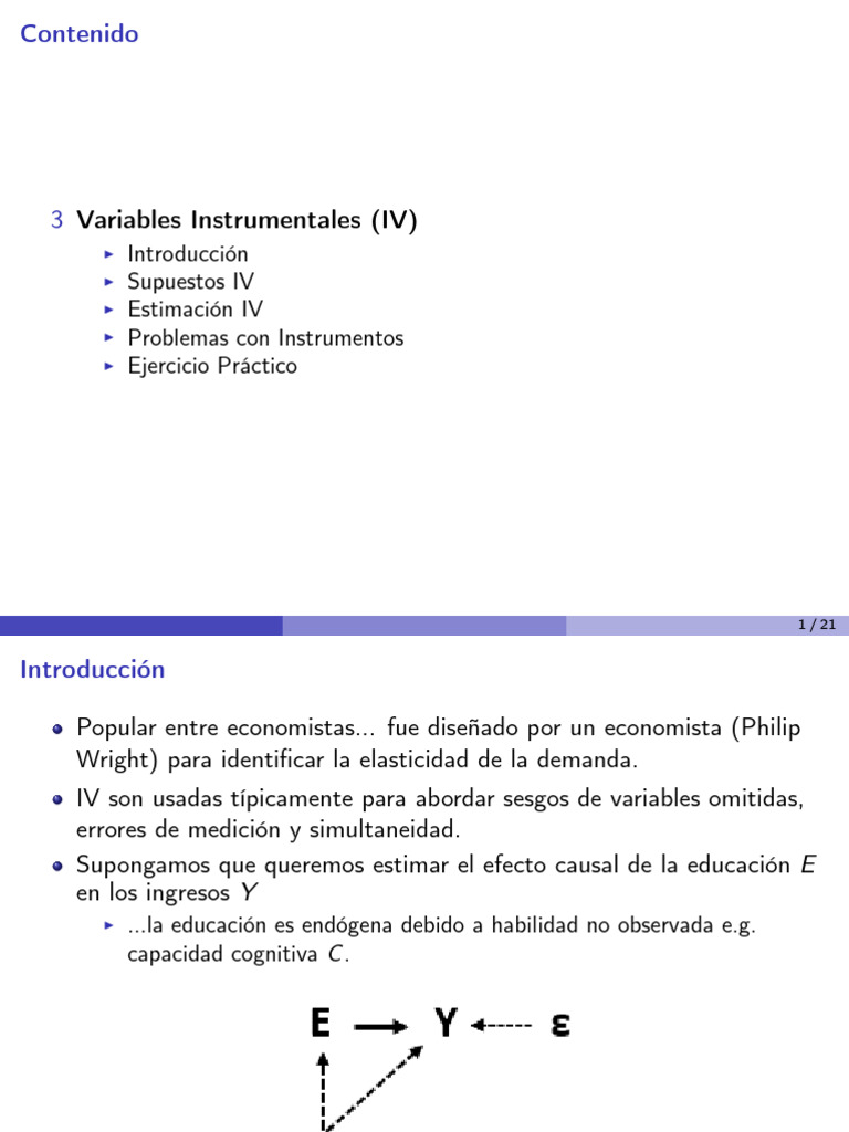 Slides - PDF Inferencia Causal Variables Instrumentales ppt5 | PDF ...