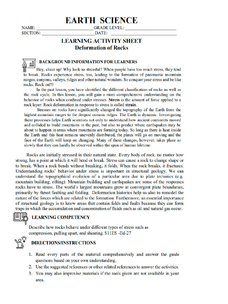 Adm - Week 5 Earth Science | PDF