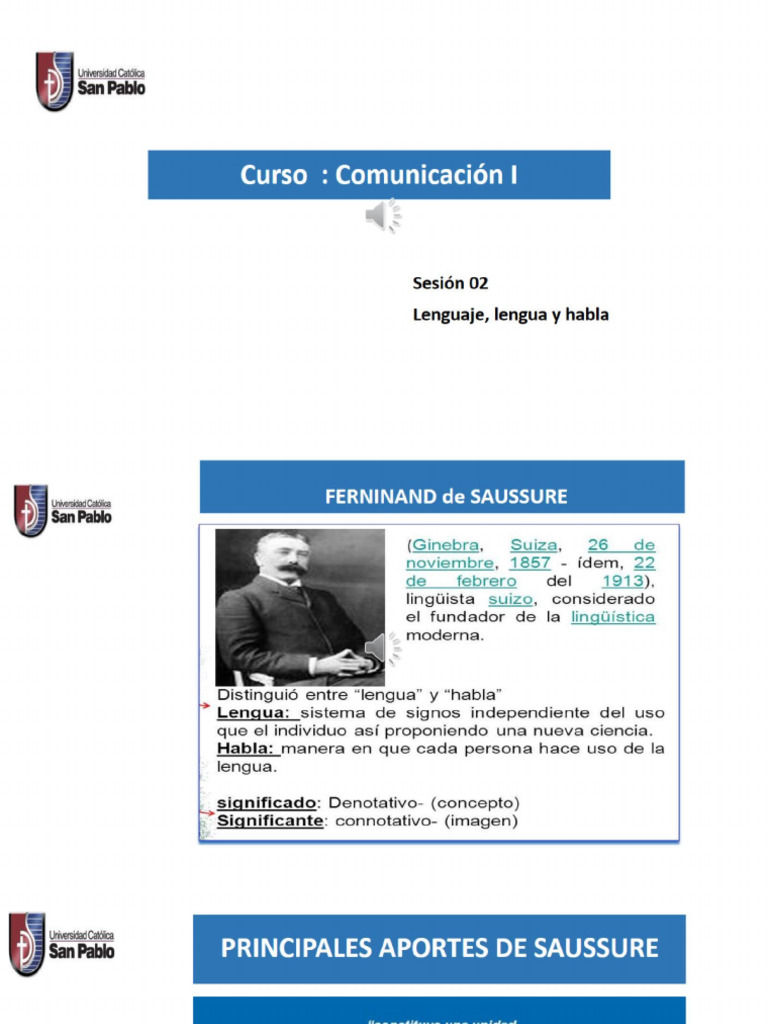 Lenguaje, Lengua y Habla | PDF | Artes del Lenguaje y Comunicación ...