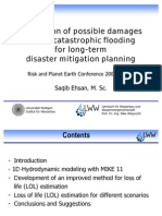 Estimation of Possible Damages Due to Catastrophic Flooding for Long-term Disaster Mitigation Planning