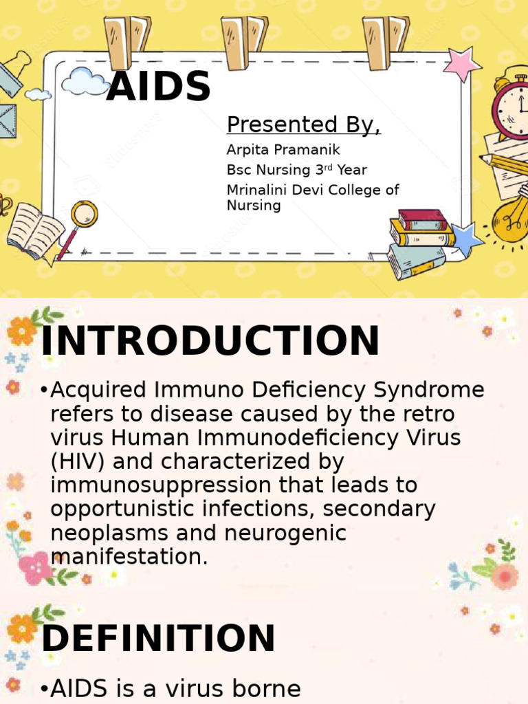 Understanding AIDS: Definition and Overview | PDF | Hiv/Aids | Infection