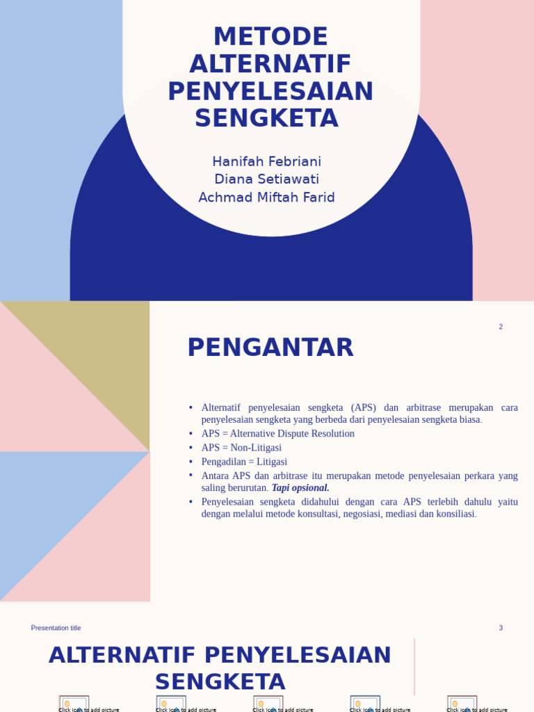 2.metode Alternatif Penyelesaian Sengketa | PDF