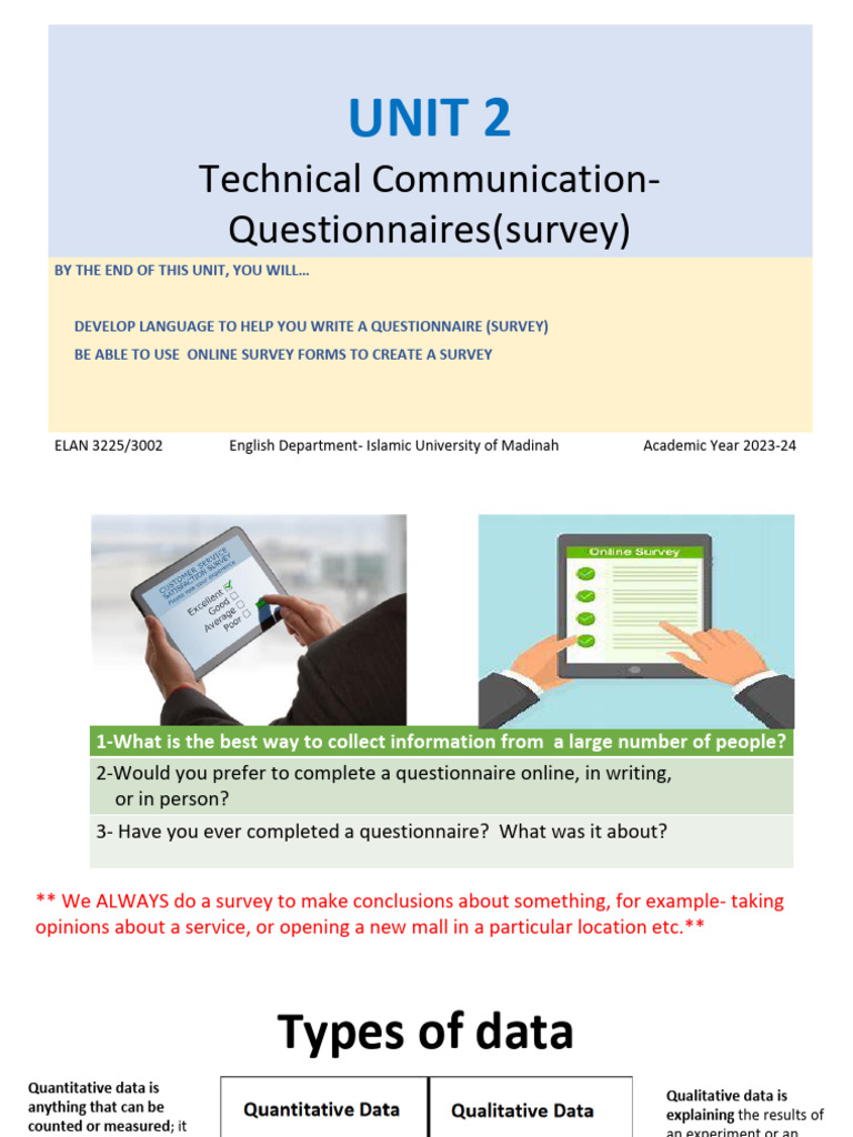 Writing Effective Questionnaires Guide | PDF | Quantitative Research ...